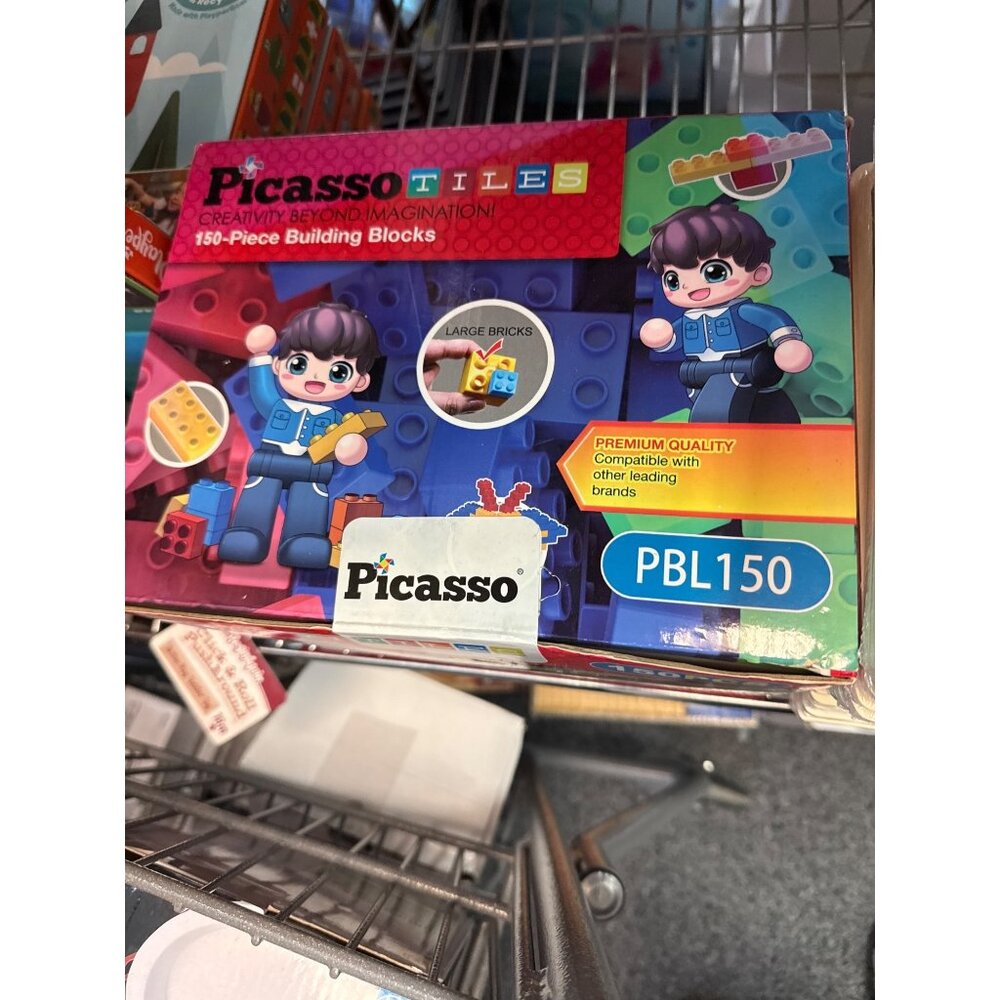 PBL150 Large Colorful Brick Building Blocks Kit - 150 Piece